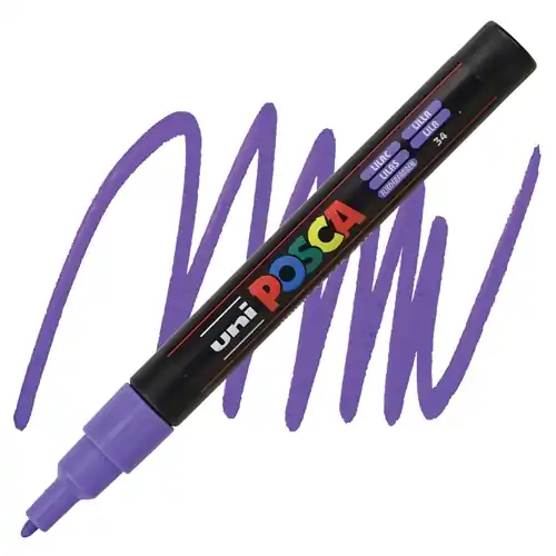 Posca acrylmarker – PC-3M 0.9-1.3mm – 34 lila Seizoensaanbieding