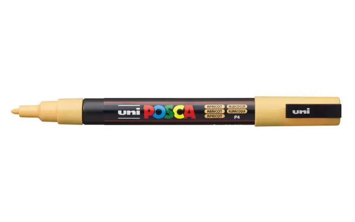 Superprijs Posca acrylmarker – PC-3M 0.9-1.3mm – 4 abrikoos