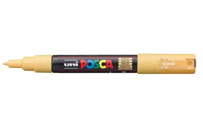 Weekendaanbieding Posca acrylmarker – PC-1MC 0.7mm – 4 abrikoos