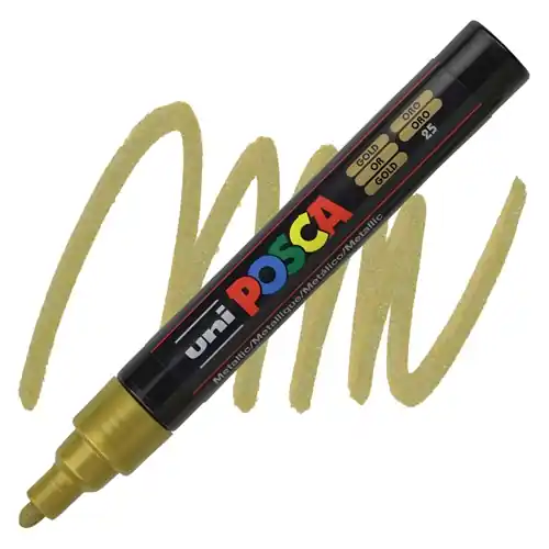 Must-Have Posca acrylmarker – PC-5M 1.8-2.5mm – 25 goud