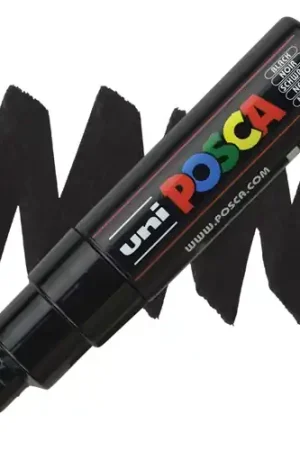 Gereduceerde Prijs Posca acrylmarker – PC-8K 8mm – 24 zwart