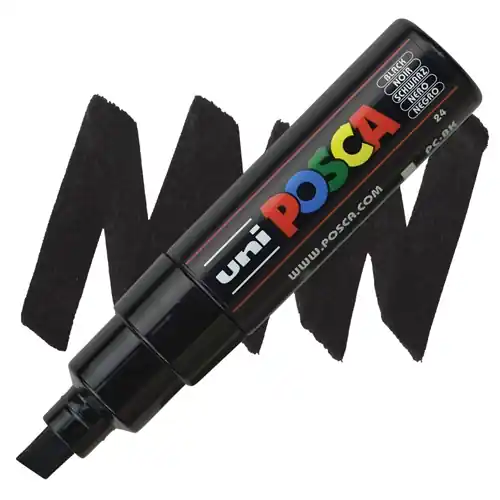Gereduceerde Prijs Posca acrylmarker – PC-8K 8mm – 24 zwart