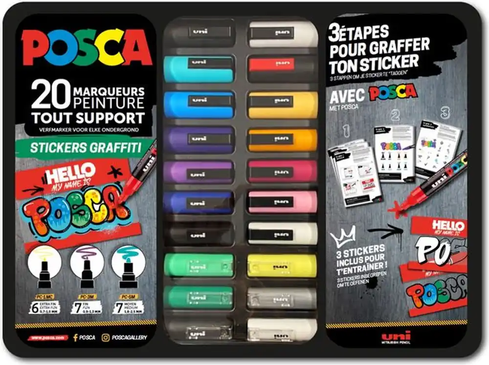 Posca acrylmarker – blik graffiti Weekendaanbieding