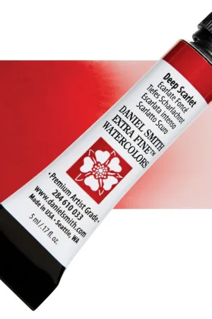 Tijdelijk Beschikbaar Daniel Smith extra fine watercolors – s1 033 Deep scarlet
