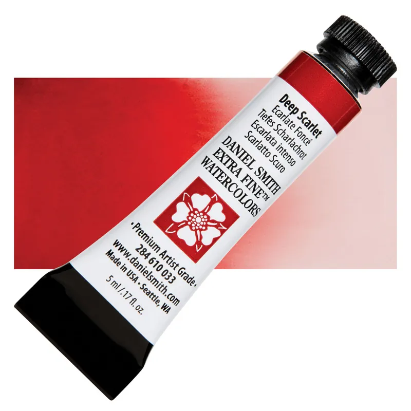 Tijdelijk Beschikbaar Daniel Smith extra fine watercolors – s1 033 Deep scarlet