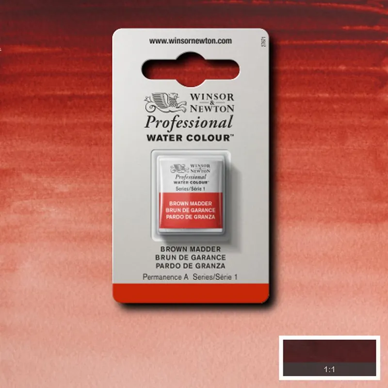 Korting Winsor & Newton PWC 1/2 napje S1 – 179 brown madder