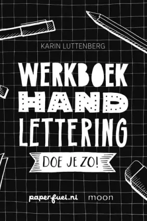 Werkboek handlettering doe je zo, Karin Luttenberg Lage Kosten