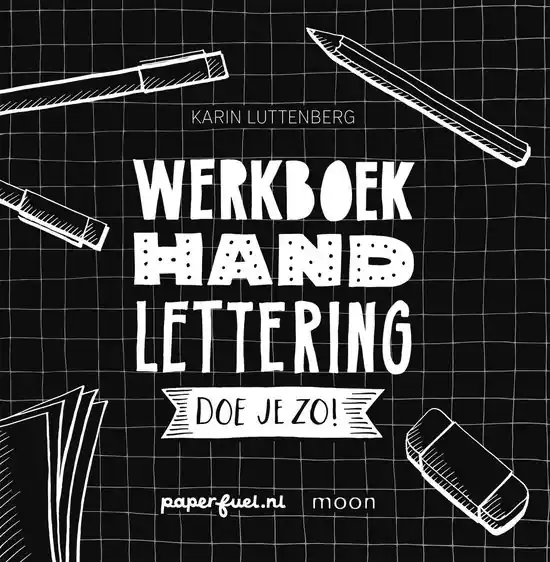 Werkboek handlettering doe je zo, Karin Luttenberg Lage Kosten