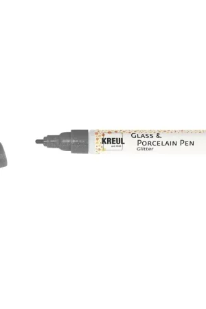 Kreul Glass & Porcelain pen glitter – medium anthracite Koop Online