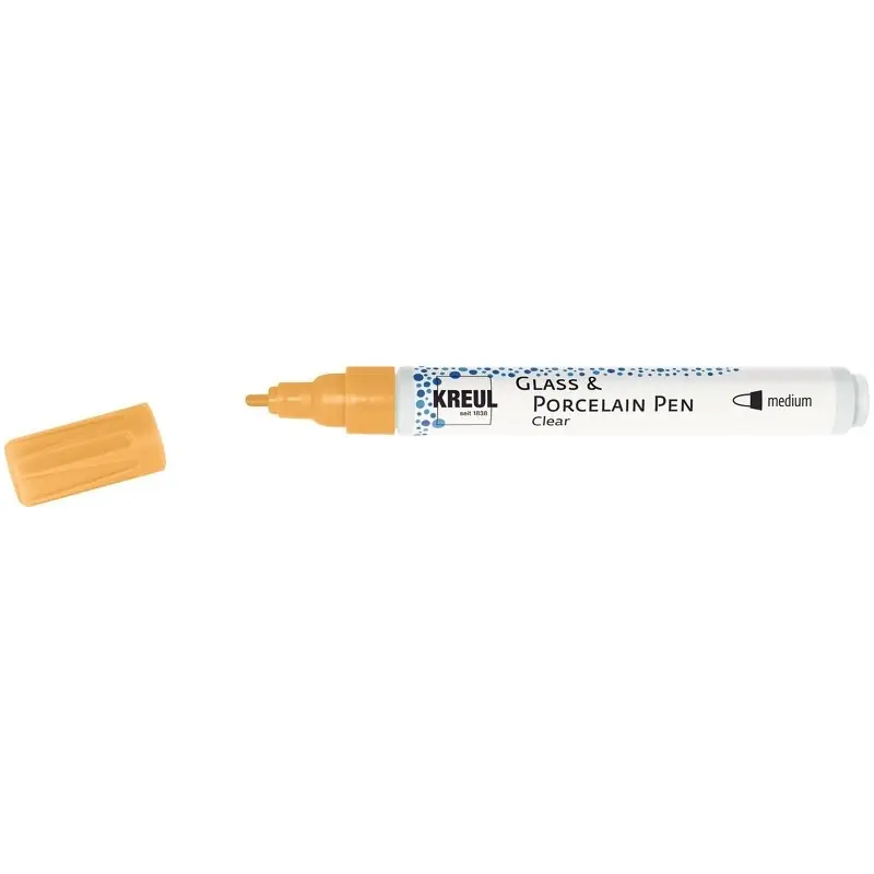 Kreul Glass & Porcelain pen clear – medium orange Bestseller