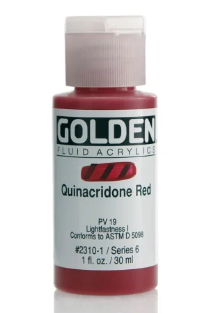 Favoriet Golden fluid acrylics 30ml – S6 – 2310 quinacridone red