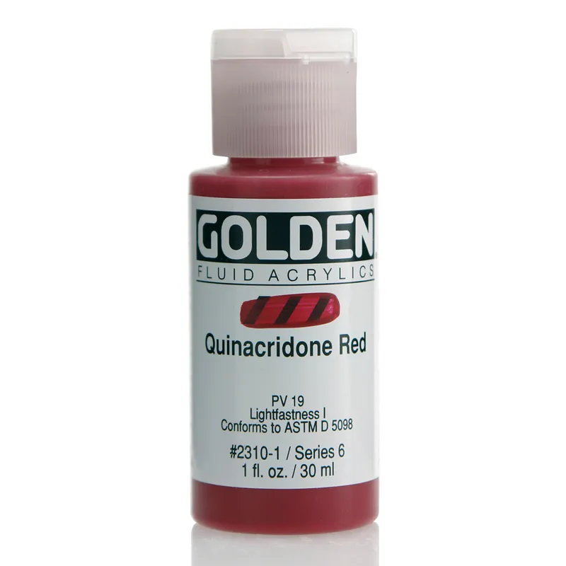 Favoriet Golden fluid acrylics 30ml – S6 – 2310 quinacridone red