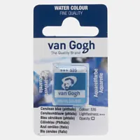 Bestel Nu Van Gogh aquarelverf 1/2 napje 535 ceruleumblauw phtalo