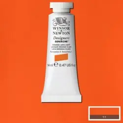 Op = Op Winsor & Newton designers gouache S1 – 453 orange lake light