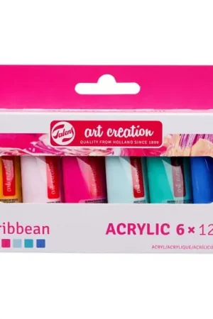 Aanbieding ArtCreation acrylverf – set 6 x 12ml – caribbean