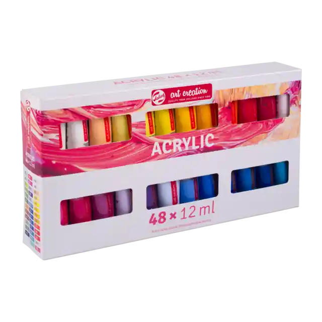Lage Kosten ArtCreation acrylverf – set 48 x 12ml