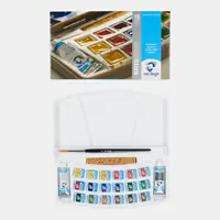 Betaalbaar Van Gogh aquarelverf – set 18 napjes en 2 tubes 10 ml