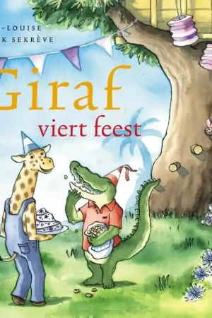 Betrouwbaar Giraf viert feest