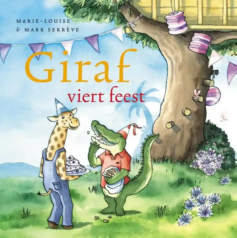 Betrouwbaar Giraf viert feest