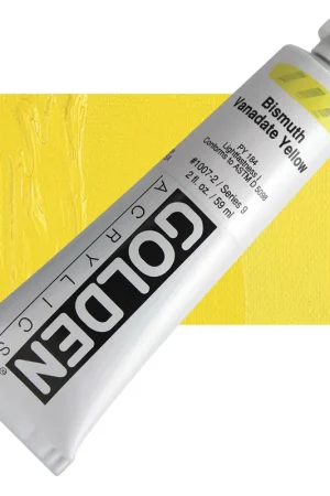 Golden heavy body acryl 60ml – S9 – 1007 bismuth vanadate yellow Beperkte Voorraad