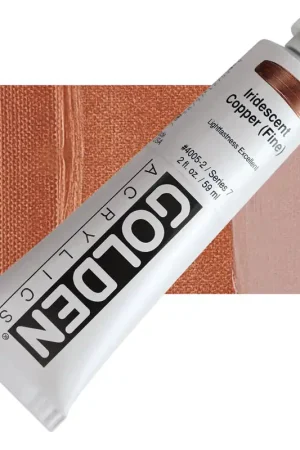 Golden heavy body acryl 60ml – S7 – 4005 iridescent copper (fine) Gereduceerde Prijs