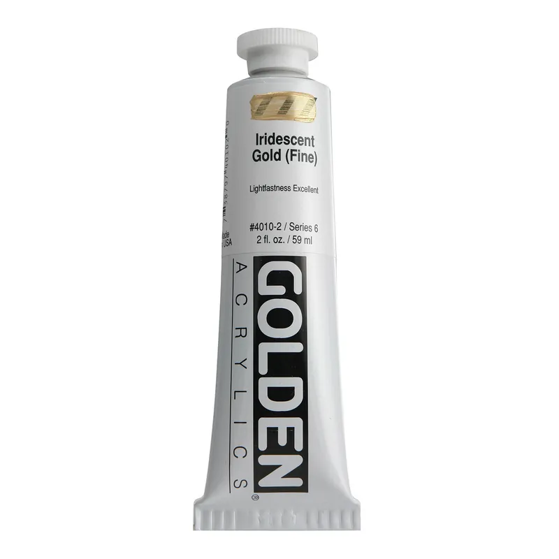 Direct Verzonden Golden heavy body acryl 60ml – S6 – 4010 iridescent gold (fine)