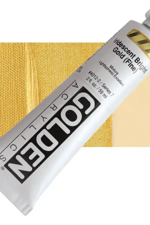 Voordeelprijs Golden heavy body acryl 60ml – S7 – 4012 iridescent bright gold (fine)