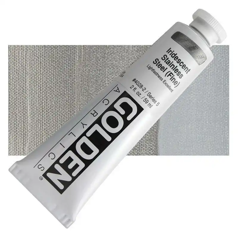 Superprijs Golden heavy body acryl 60ml – S5 – 4028 iridescent stainless steel (fine)