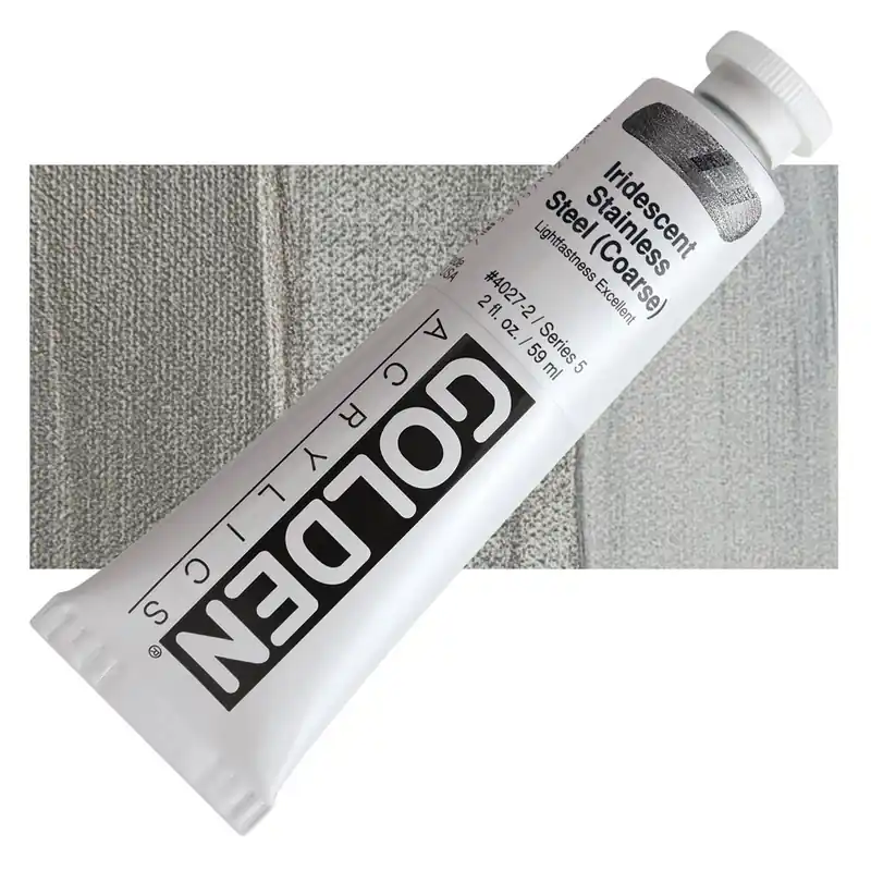 Golden heavy body acryl 60ml – S5 – 4027 iridescent stainless steel coarse Goedkoop