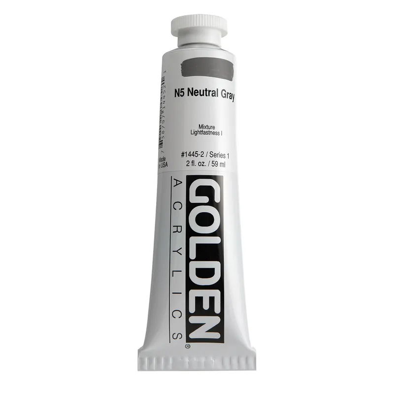Populair Golden heavy body acryl 60ml – S1 – 1445 N5 neutral gray