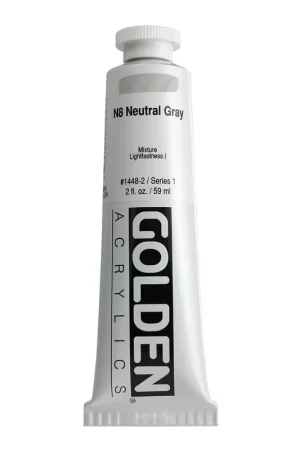 Golden heavy body acryl 60ml – S1 – 1448 N8 neutral gray Gratis Verzending