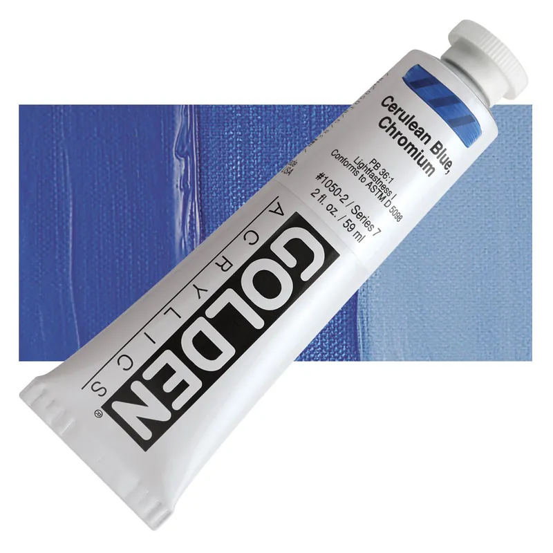Meest Verkocht Golden heavy body acryl 60ml – S7 – 1050 cerulean blue, chromium