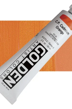 Golden heavy body acryl 60ml – S8 – 1070 cadmium orange Uitverkoop