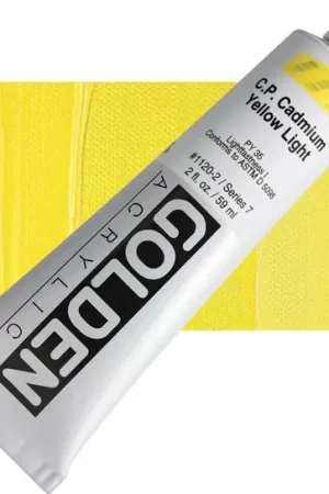 Golden heavy body acryl 60ml – S7 – 1120 cadmium yellow light Populair