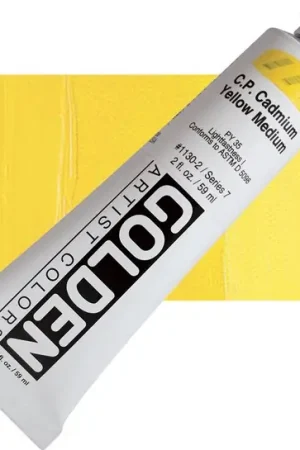 Golden heavy body acryl 60ml – S7 – 1130 cadmium yellow medium Flitsaanbieding