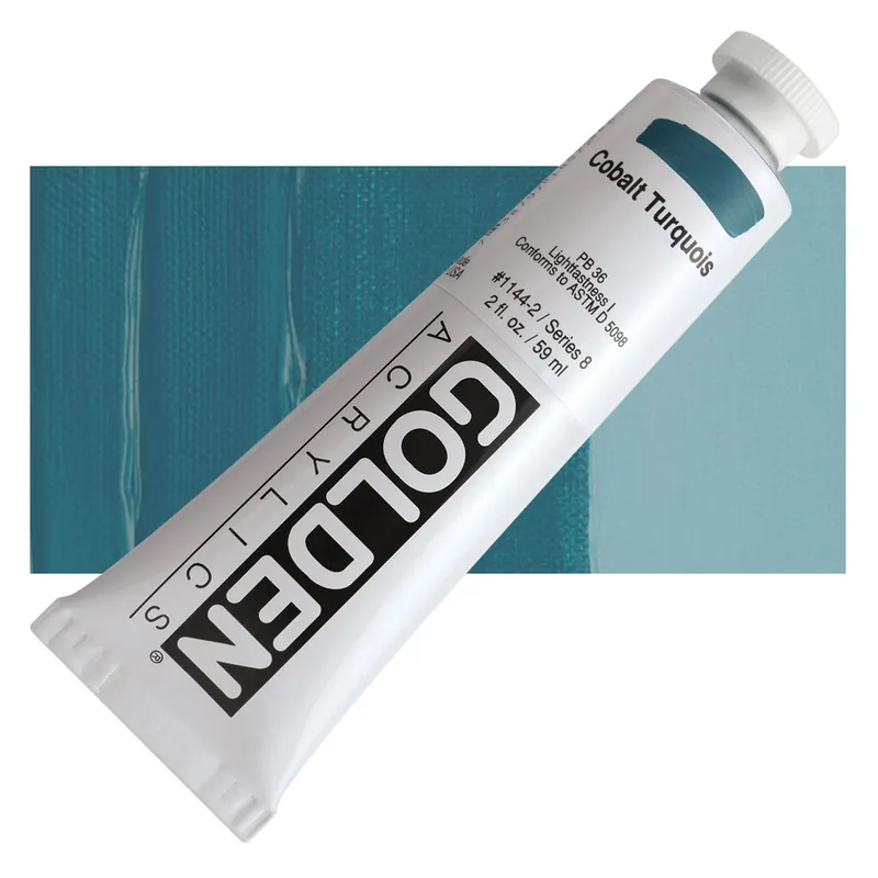 Uitverkoop Golden heavy body acryl 60ml – S8 – 1144 cobalt turquoise