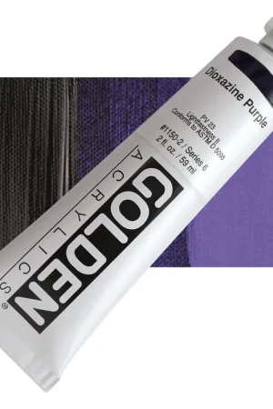Fabrieksprijs Golden heavy body acryl 60ml – S6 – 1150 dioxazine purple
