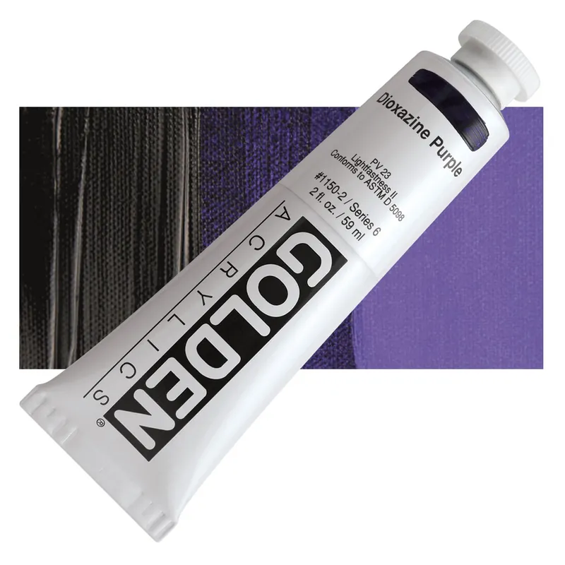 Fabrieksprijs Golden heavy body acryl 60ml – S6 – 1150 dioxazine purple