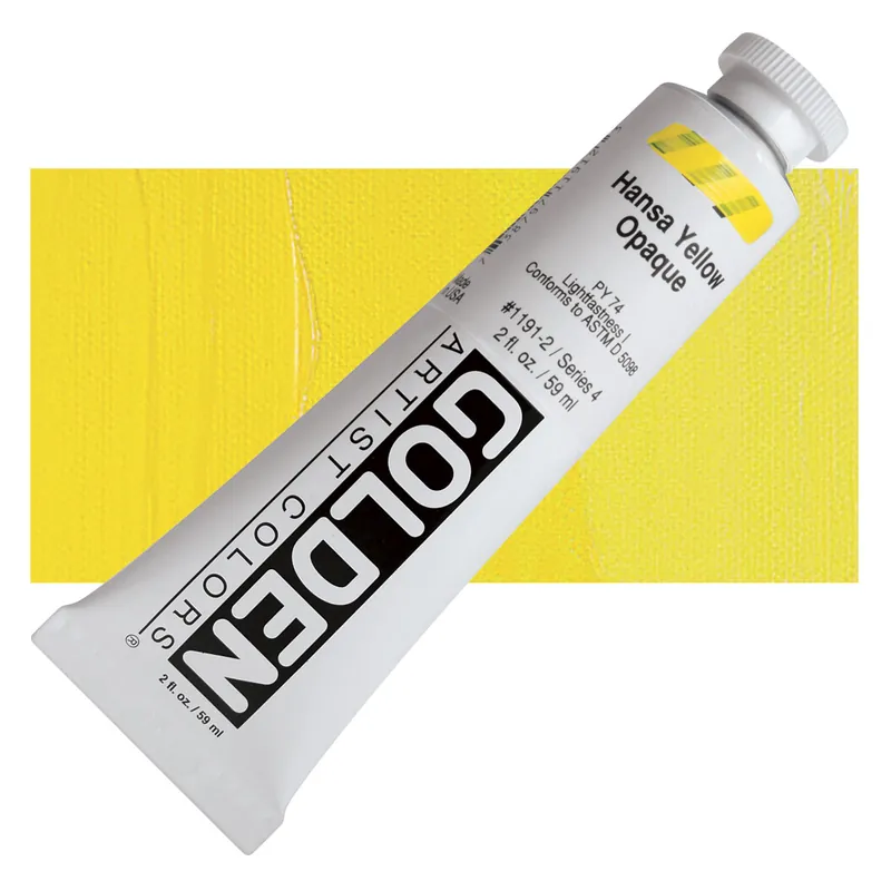 Korting Golden heavy body acryl 60ml – S4 – 1191 hansa yellow opaque