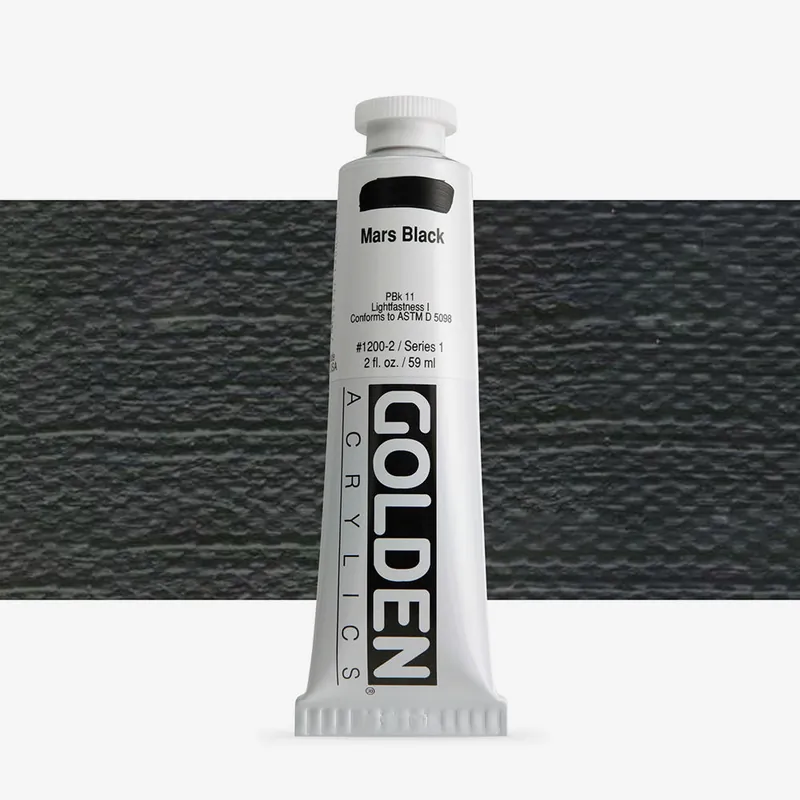Uitverkoop Golden heavy body acryl 60ml – S1 – 1200 mars black