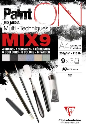 Betrouwbaar Clairefontaine Paint on – MIX9 A4 250 gram