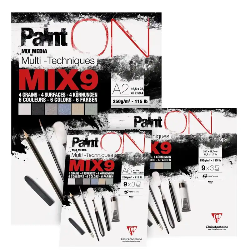 Merkproduct Clairefontaine Paint on MIX9 A3 250 gram