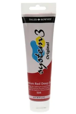 DalerRowney system3 150ml 504 cadmium red deep (hue) Premium