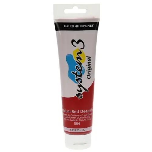 DalerRowney system3 150ml 504 cadmium red deep (hue) Premium