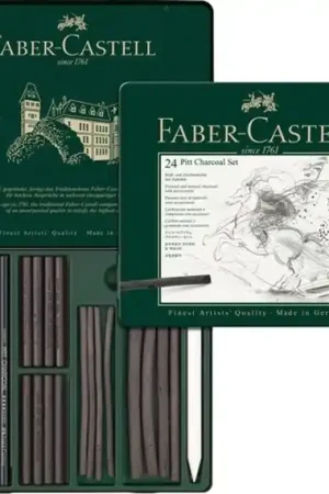 Snelle Levering Faber-Castell Pitt houtskool set 24