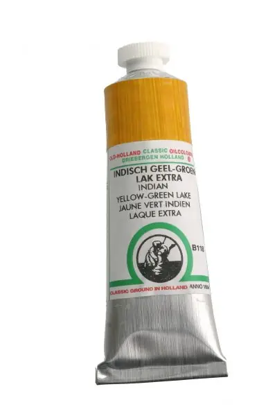 Koop Vandaag Old Holland classic olieverf 40ml B118 indisch geelgroen lak extra