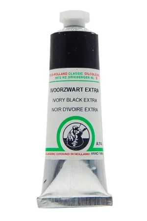 Rechtstreeks Van De Fabrikant Old Holland classic olieverf 40ml – A74 ivoorzwart extra