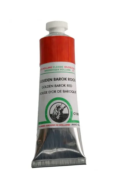 Populair Old Holland classic olieverf 40ml C136 gouden barok rood