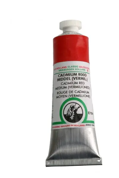 Gratis Verzending Old Holland classic olieverf 40ml E154 cadmium rood middel