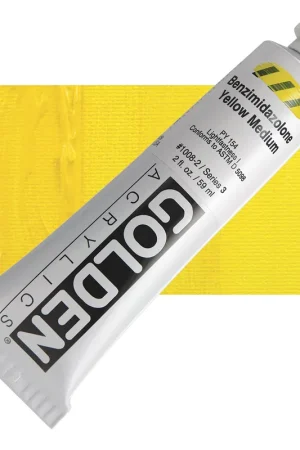 Seizoensaanbieding Golden heavy body acryl 60ml – S3 – 1008 benzimodazolone yellow medium